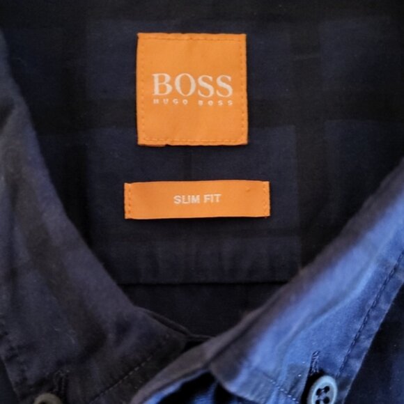 Boss Hugo Boss Orange Men's Shirt Size XL Slim-Fit Button-Up Button-Down Collar - Picture 3 of 10